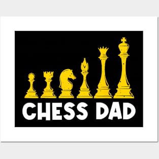 Cool Chess Art For Dad Father Chess Club Lovers Players Pawn Posters and Art